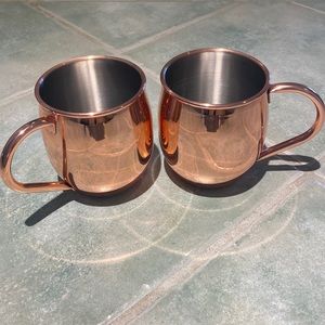 Copper Moscow Mule mugs